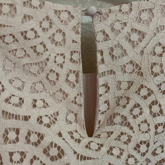 J. Crew Lace Dress Sleeveless Overlay Party Cocktail Blush Size 4 - Picture 7 of 7